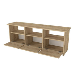 Έπιπλο Τηλεόρασης Mahen Megapap Χρώμα Sapphire oak 140x35x49,8εκ.