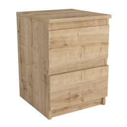 Κομοδίνο Breve Megapap Χρώμα Sapphire oak 39,8x41,8x55εκ.