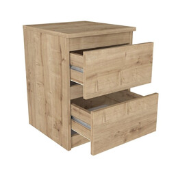 Κομοδίνο Breve Megapap Χρώμα Sapphire oak 39,8x41,8x55εκ.