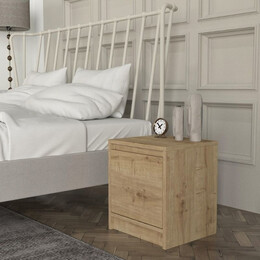 Κομοδίνο Conve Megapap Χρώμα Sapphire oak 40x35x45εκ.