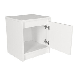 Κομοδίνο Conve Megapap Χρώμα Λευκό 40x35x45εκ.