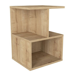 Κομοδίνο Entiero Megapap Χρώμα Sapphire oak 39,8x35x54,6εκ.