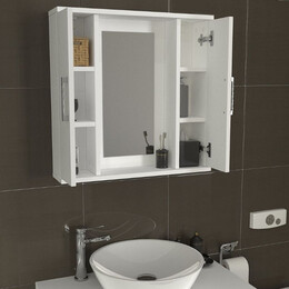 Καθρέπτης Μπάνιου Surra Μegapap Χρώμα Λευκό 65x15,3x65εκ.