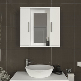 Καθρέπτης Μπάνιου Surra Μegapap Χρώμα Λευκό 65x15,3x65εκ.