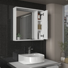 Καθρέπτης Μπάνιου Deal Μegapap Χρώμα Λευκό 65x15,3x65εκ.