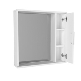 Καθρέπτης Μπάνιου Deal Μegapap Χρώμα Λευκό 65x15,3x65εκ.