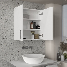 Καθρέπτης Μπάνιου Ditto Μegapap Χρώμα Λευκό 59,6x16,4x64,8εκ.