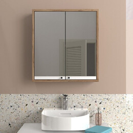 Καθρέπτης Μπάνιου Lilian Μegapap Χρώμα Atlantic Pine 59,6x14,6x65εκ.