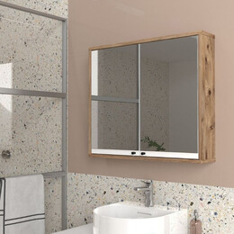 Καθρέπτης Μπάνιου Lilian Μegapap Χρώμα Atlantic Pine 75x14,6x65εκ.