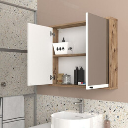 Καθρέπτης Μπάνιου Lilian Μegapap Χρώμα Atlantic Pine 75x14,6x65εκ.