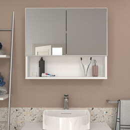 Καθρέπτης Μπάνιου Trama Μegapap Χρώμα Λευκό 75x16,8x65εκ.