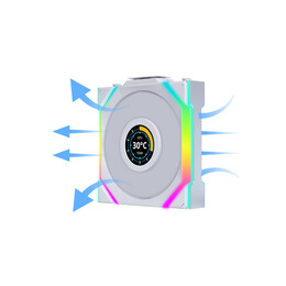 Lian Li UNIFAN SL Wireless LCD 120-1PCS Reverse White - Case Fan