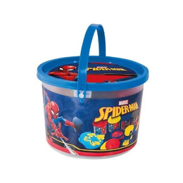 Κουβαδακι Πλαστελινης Spiderman  : 4 Βαζακια και 8 Εργαλεια
