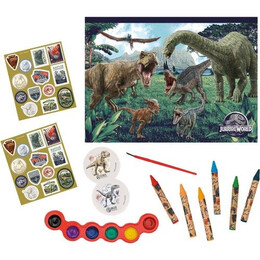 Σετ Ζωγραφικης Διαφανη Τσαντα - Jurassic World