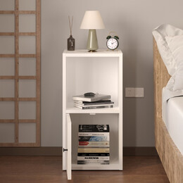 Κομοδίνο Vito Megapap Χρώμα Λευκό 34x30x66,4εκ.