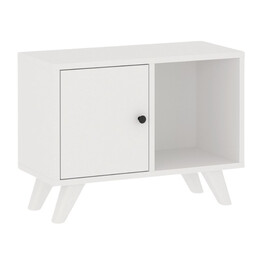 Κομοδίνο Rico Megapap Χρώμα Λευκό 65,2x30x49εκ.