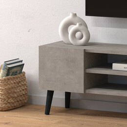 Έπιπλο Τηλεόρασης Etna Megapap Χρώμα Γκρι Ρετρό 120x30x40εκ.