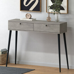 Κονσόλα Alis Megapap Χρώμα Γκρι Ρετρό 110x29x88εκ.