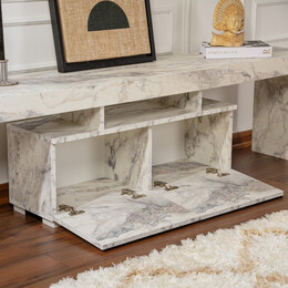 Έπιπλο Τηλεόρασης Enclave Megapap Χρώμα εφέ Μαρμάρου 180x31,3x50εκ.