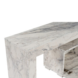 Έπιπλο Τηλεόρασης Enclave Megapap Χρώμα εφέ Μαρμάρου 180x31,3x50εκ.