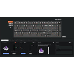Keychron Q5 HE (Q5H-M1) QMK Wireless Custom Hall Effect Keyboard Purple Switch 96% US Layout