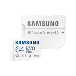 Samsung Microsdxc 64gb Class 10 u1 v10 a1 uhs-i With Adapter (mb-Mc64sa/eu) (Sammb-Mc64sa-eu)