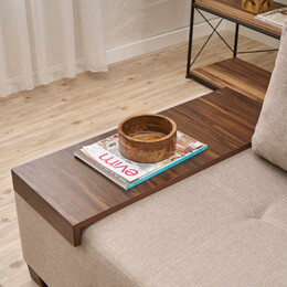 Καναπές - Κρεβάτι Πολυμορφικός Perenna Megapap Τριθέσιος Υφασμάτινος Χρώμα Κρεμ 233x93x83εκ.