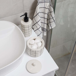 Estia Δοχειο για Βαμβακι Cage Κεραμικο 11x11cm