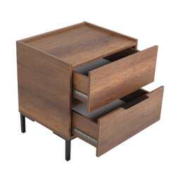 Κομοδίνο Oryana Megapap Χρώμα Καρυδί 55x44x59εκ.