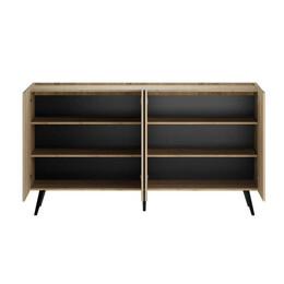 Μπουφές Luna Megapap Χρώμα oak 180x43x100εκ.