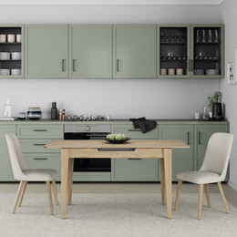 Τραπέζι Trendline Megapap Επεκτεινόμενο Χρώμα oak 120/150x70x75εκ.