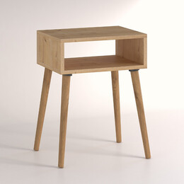 Κομοδίνο Fiona Megapap Χρώμα Pine oak 45x30x58εκ.