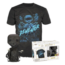 Funko Pop!  tee (Adult): Harry Potter - Dementor (Glows in the Dark) Vinyl Figure and t-Shirt (s)