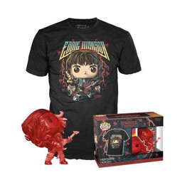Funko Pop!  tee (Adult): Stranger Things - Hunter Eddie With Guitar Vinyl Figure  t-Shirt (Xl)