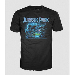 Funko Pop! Tee: Jurassic Park - t-rex With Jeep (l)