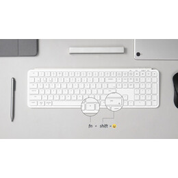 Keychron B6 Pro (B6P-K8) Ultraslim Wireless BT Keyboard ZMK Online customizen-Ivory White 100% US