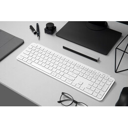 Keychron B6 Pro (B6P-K8) Ultraslim Wireless BT Keyboard ZMK Online customizen-Ivory White 100% US