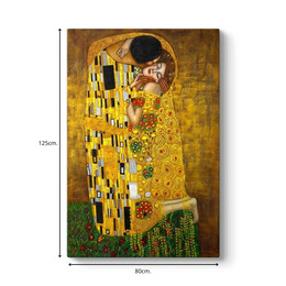 Πίνακας σε Καμβά "the Kiss" Megapap Ψηφιακής Εκτύπωσης 80x125x3εκ.
