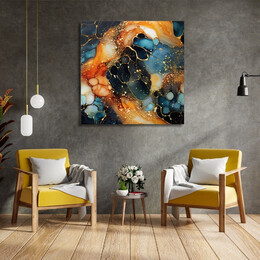 Πίνακας σε Καμβά "universal Texture Abstract" Megapap Ψηφιακής Εκτύπωσης 100x100x3εκ.