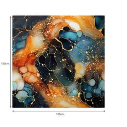 Πίνακας σε Καμβά "universal Texture Abstract" Megapap Ψηφιακής Εκτύπωσης 100x100x3εκ.