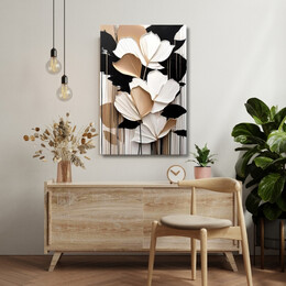 Πίνακας σε Καμβά "abstract Flower" Megapap Ψηφιακής Εκτύπωσης 70x100x3εκ.