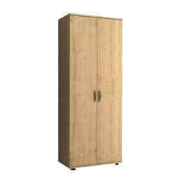 Ντουλάπα Ρούχων - Παπουτσοθήκη Eric Megapap Δίφυλλη Χρώμα Φυσικό Οξιάς 76x36x187εκ.