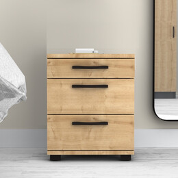 Κομοδίνο Roco Megapap Χρώμα Φυσικό Οξιάς 40x39x57εκ.