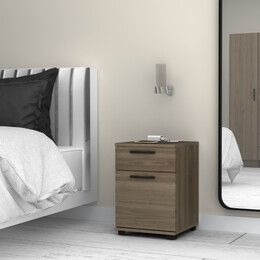 Κομοδίνο Veto Megapap Χρώμα Καρυδί 40x39x57εκ.