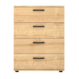 Συρταριέρα Velika Megapap Χρώμα Φυσικό Οξιάς 73x44x96εκ.