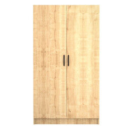 Ντουλάπα Ρούχων Victoria Megapap Δίφυλλη Χρώμα Φυσικό Οξιάς 100x60x181εκ.