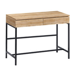 Τουαλέτα με Καθρέπτη Linda Megapap Χρώμα Φυσικό Οξιάς 100x45x74εκ.