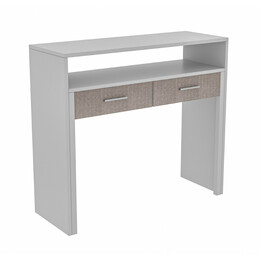 Κονσόλα - Γραφείο Εργασίας Nena Megapap Χρώμα Λευκό 99x36/58x88εκ.