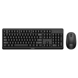 Philips σετ Πληκτρολόγιο & Ποντίκι Αγγλικό us (Spt6307bl) (Phispt6307bl)