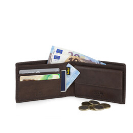Πορτοφόλι Ανδρικό Δερμάτινο Lois 201401-02 Καφέ Ανοιχτό